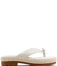 Donald Pliner Samiya Leather Platform Thong Sandals