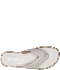 Donald Pliner Samiya Leather Platform Thong Sandals