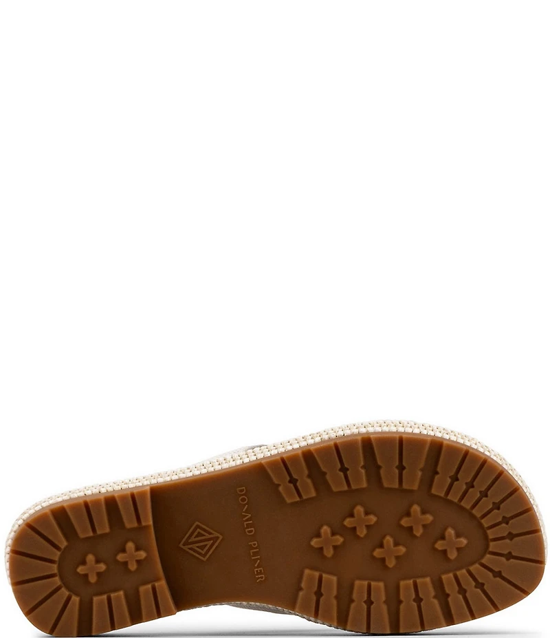 Donald Pliner Samiya Leather Platform Thong Sandals