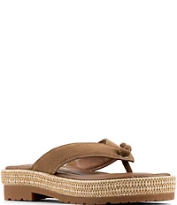 Donald Pliner Samiya Suede Platform Thong Sandals