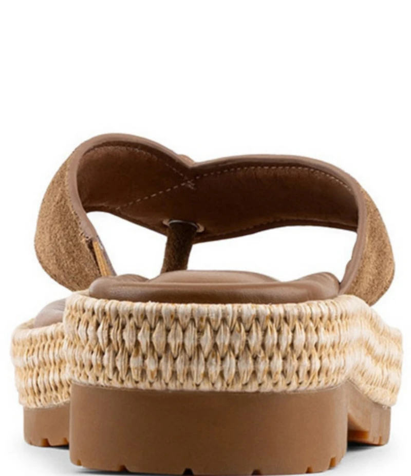 Donald Pliner Samiya Suede Platform Thong Sandals