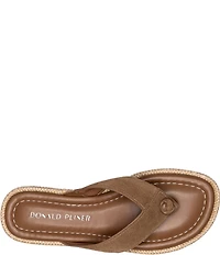 Donald Pliner Samiya Suede Platform Thong Sandals