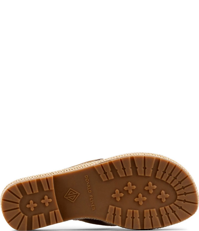 Donald Pliner Samiya Suede Platform Thong Sandals