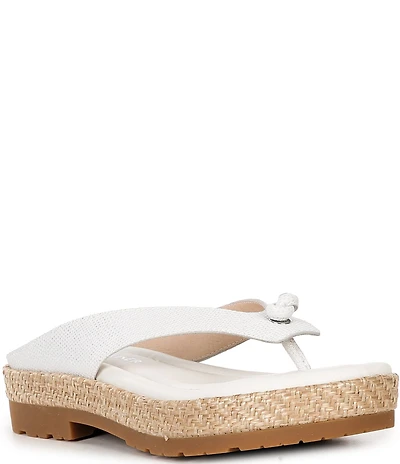 Donald Pliner Seena Leather Thong Flip Flops