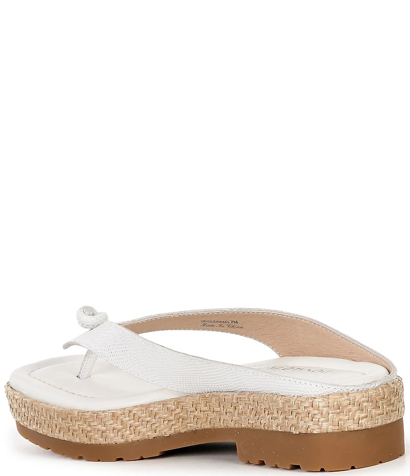 Donald Pliner Seena Leather Thong Flip Flops