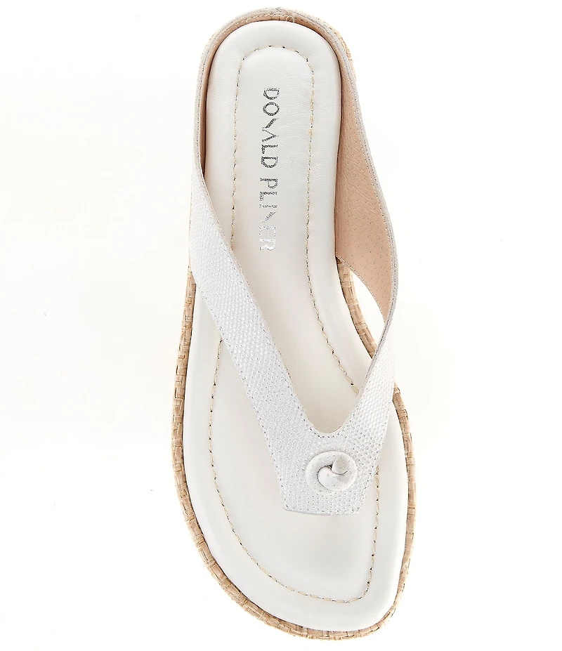 Donald Pliner Seena Leather Thong Flip Flops