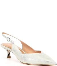 Donald Pliner Sodashi Metallic Leather Slingback Pumps