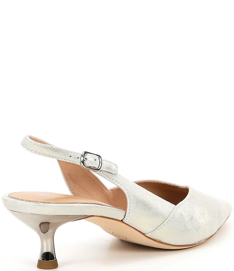 Donald Pliner Sodashi Metallic Leather Slingback Pumps