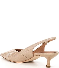 Donald Pliner Sodashi Snake Embossed Leather Slingback Pumps