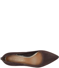 Donald Pliner Suzette Suede Block Heel Pumps