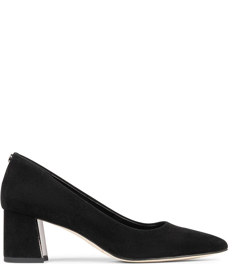 Donald Pliner Suzette Suede Block Heel Pumps