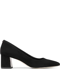 Donald Pliner Suzette Suede Block Heel Pumps