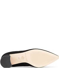 Donald Pliner Suzette Suede Block Heel Pumps