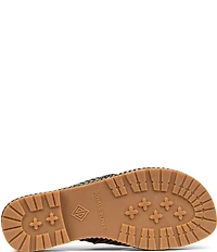 Donald Pliner Sylverr Raffia Thong Platform Sandals