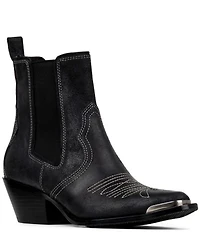 Donald Pliner Tayden Reverse Suede Double Gore Western Booties