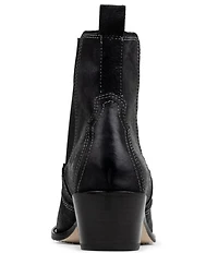 Donald Pliner Tayden Reverse Suede Double Gore Western Booties