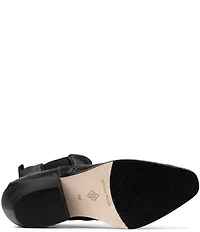 Donald Pliner Tayden Reverse Suede Double Gore Western Booties