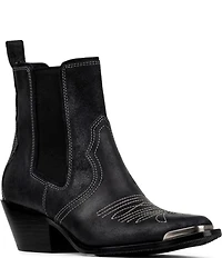 Donald Pliner Tayden Reverse Suede Double Gore Western Booties
