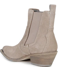 Donald Pliner Tayden Western Suede Block Heel Booties