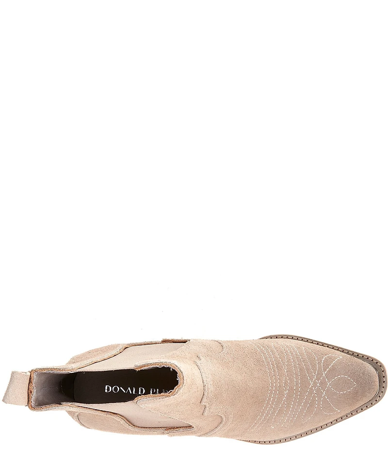 Donald Pliner Tayden Western Suede Block Heel Booties