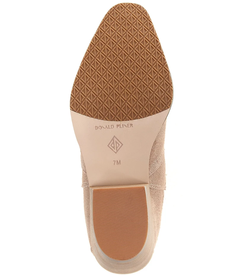 Donald Pliner Tayden Western Suede Block Heel Booties