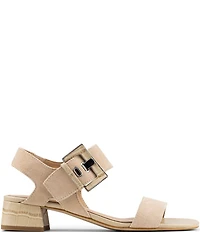 Donald Pliner Vixi Suede Buckle Detail Sandals
