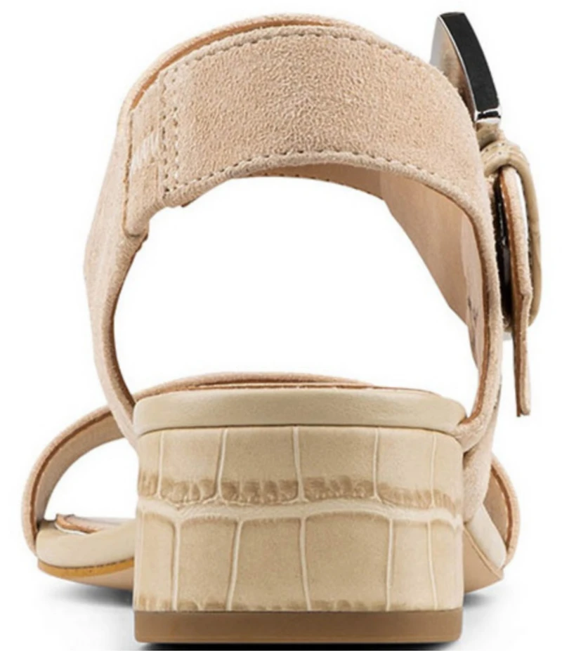 Donald Pliner Vixi Suede Buckle Detail Sandals