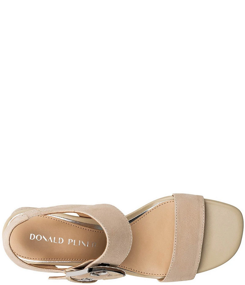 Donald Pliner Vixi Suede Buckle Detail Sandals