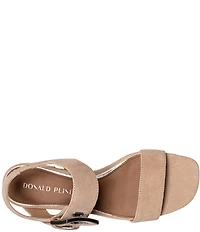 Donald Pliner Vixi Suede Croco Heel Sandals