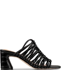 Donald Pliner Vyta Tubular Leather Dress Slide Sandals