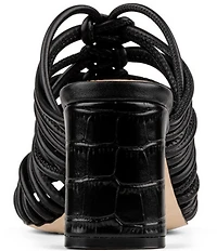 Donald Pliner Vyta Tubular Leather Dress Slide Sandals