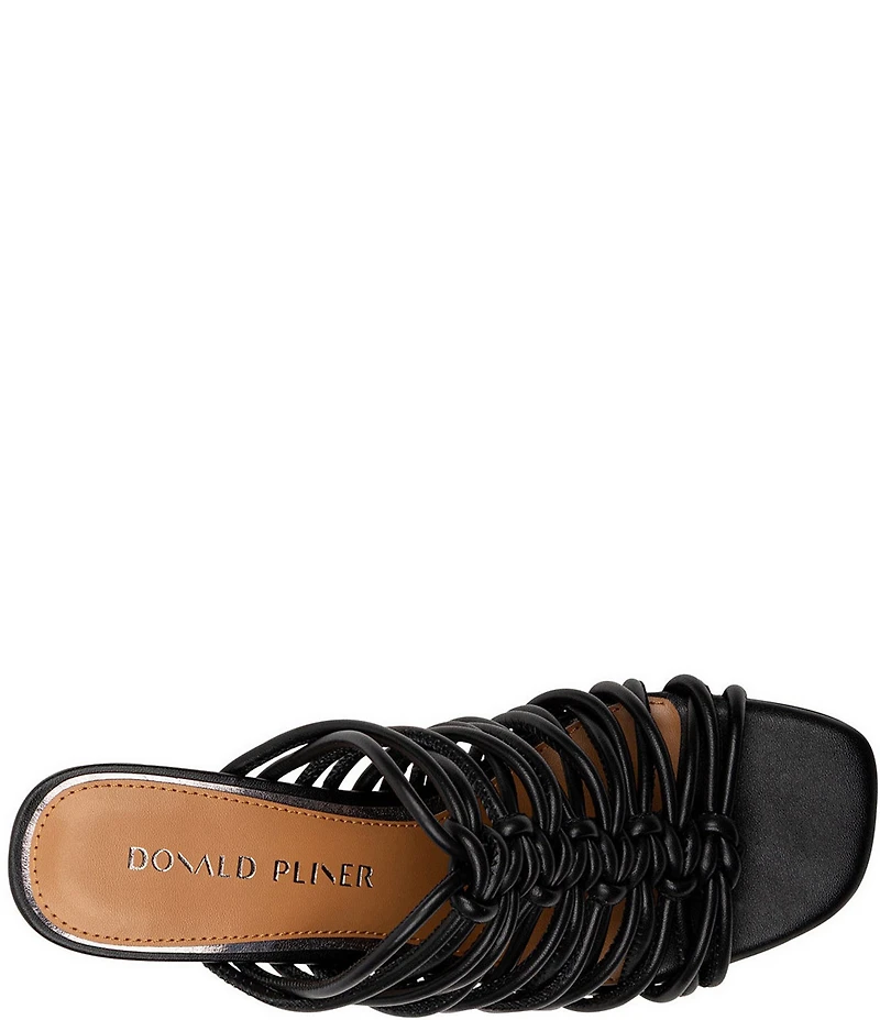 Donald Pliner Vyta Tubular Leather Dress Slide Sandals