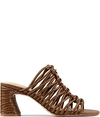 Donald Pliner Vyta Tubular Leather Dress Slide Sandals