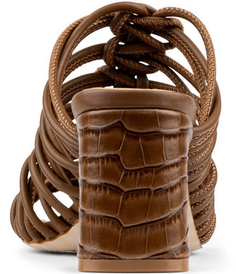 Donald Pliner Vyta Tubular Leather Dress Slide Sandals