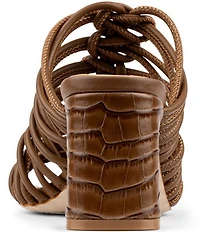 Donald Pliner Vyta Tubular Leather Dress Slide Sandals