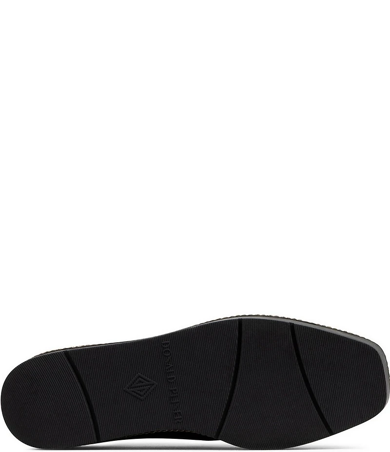 Donald Pliner Wallis Embossed Suede Platform Wedge Loafers