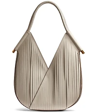 Donna Karan Baldwin Beaded Laser Cut Fringe Mini Shoulder Bag