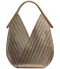 Donna Karan Baldwin Large Metallic Stripe Shoulder Bag