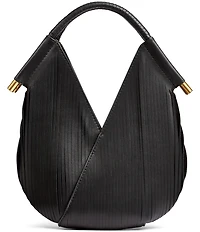 Donna Karan Baldwin Micro Fringe Laser Cut Leather Shoulder Bag