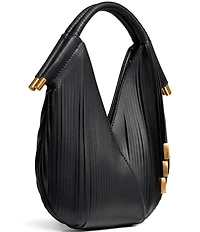Donna Karan Baldwin Micro Fringe Laser Cut Leather Shoulder Bag