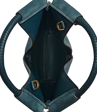 Donna Karan Baldwin Micro Suede Charm Detail Crossbody Shoulder Bag