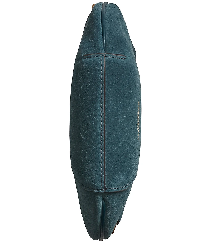 Donna Karan Baldwin Micro Suede Charm Detail Crossbody Shoulder Bag