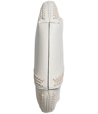 Donna Karan Baldwin Mini Crochet Leather Shoulder Bag