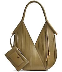 Donna Karan Baldwin Mini Lasercut Fringe Shoulder Bag