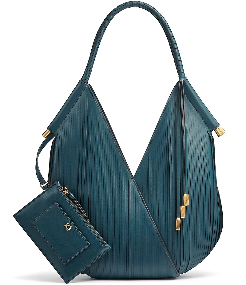 Donna Karan Baldwin Mini Lasercut Fringe Shoulder Bag