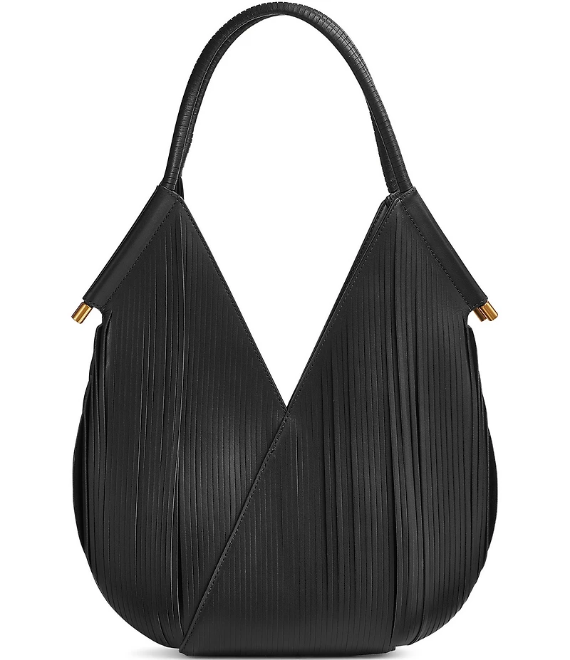 Donna Karan Baldwin Medium Lasercut Fringe Shoulder Bag