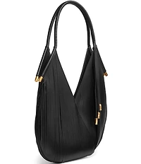 Donna Karan Baldwin Medium Lasercut Fringe Shoulder Bag
