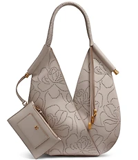 Donna Karan Baldwin Perforated Floral Mini Shoulder Bag