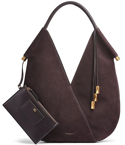 Donna Karan Baldwin Suede Shoulder Bag