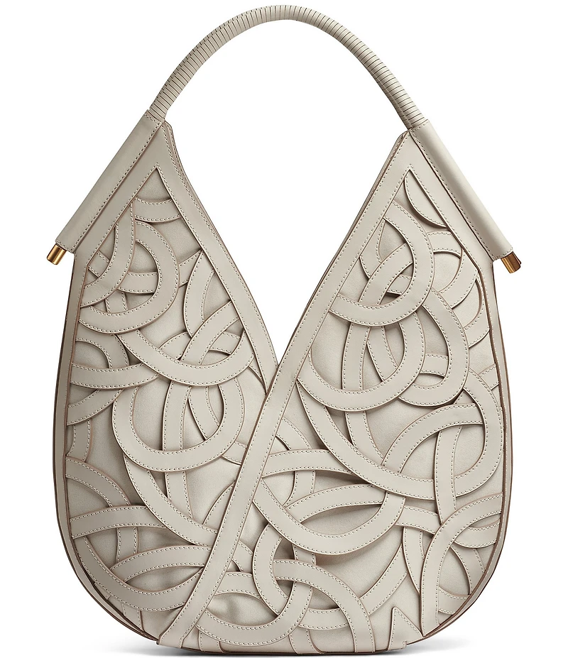 Donna Karan Baldwin Woven Floral Shoulder Bag